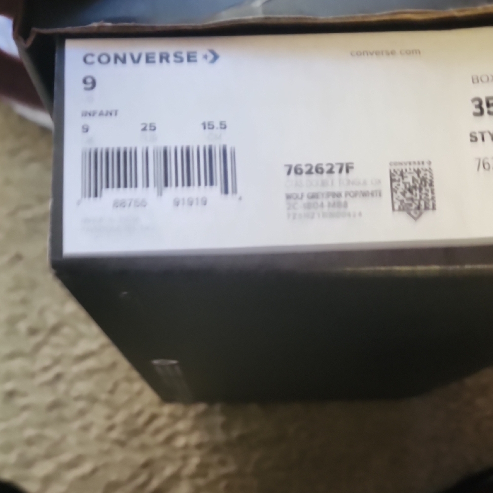 Converse Kids' Sneakers in Gray and Red - Picture 9 of 12